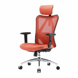 【色: オレンジ】SIHOO M18 オフィスチェア 椅子 テレワーク 疲れない(オフィスチェア)