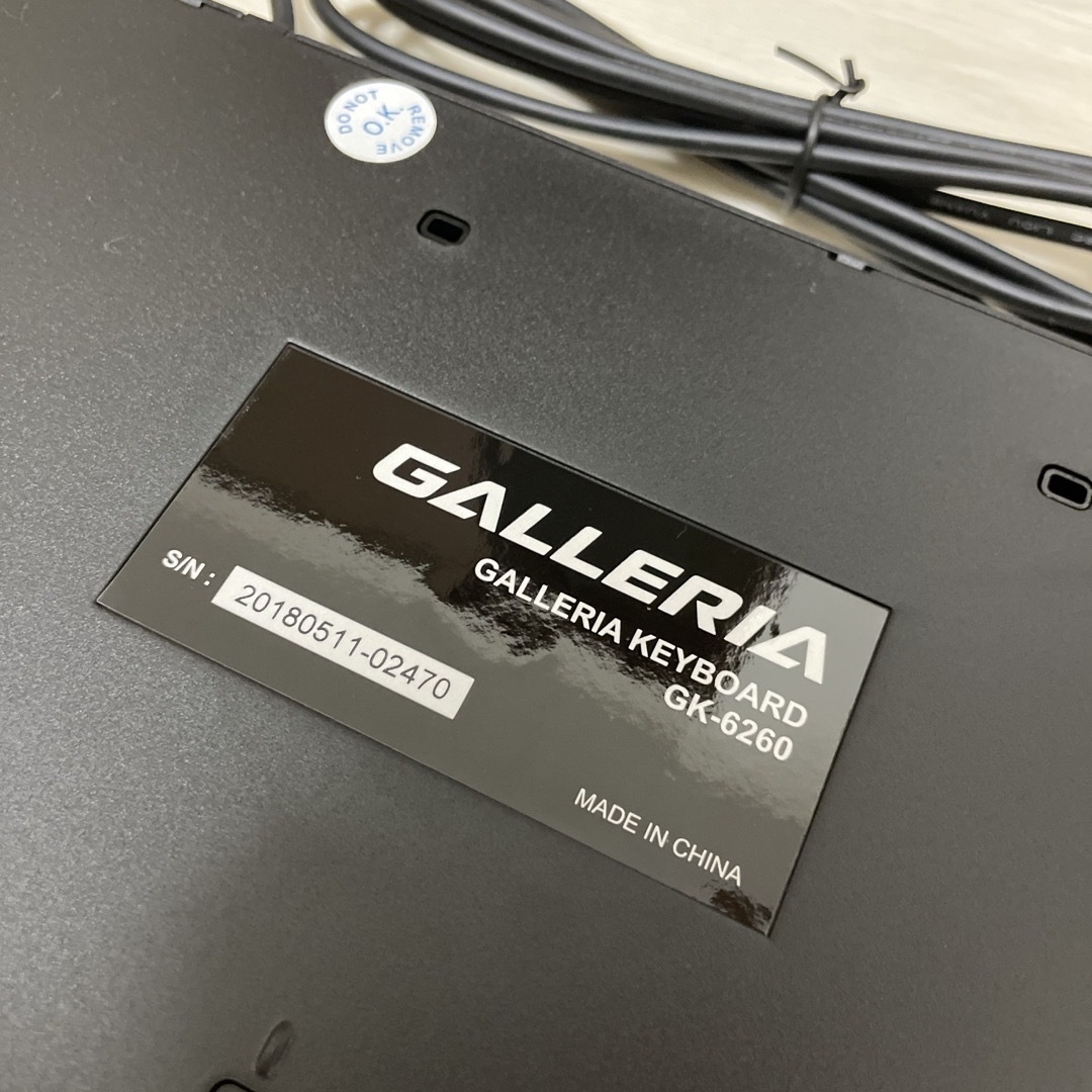 GALLELIA キーボード GK-6260 スマホ/家電/カメラのPC/タブレット(PC周辺機器)の商品写真