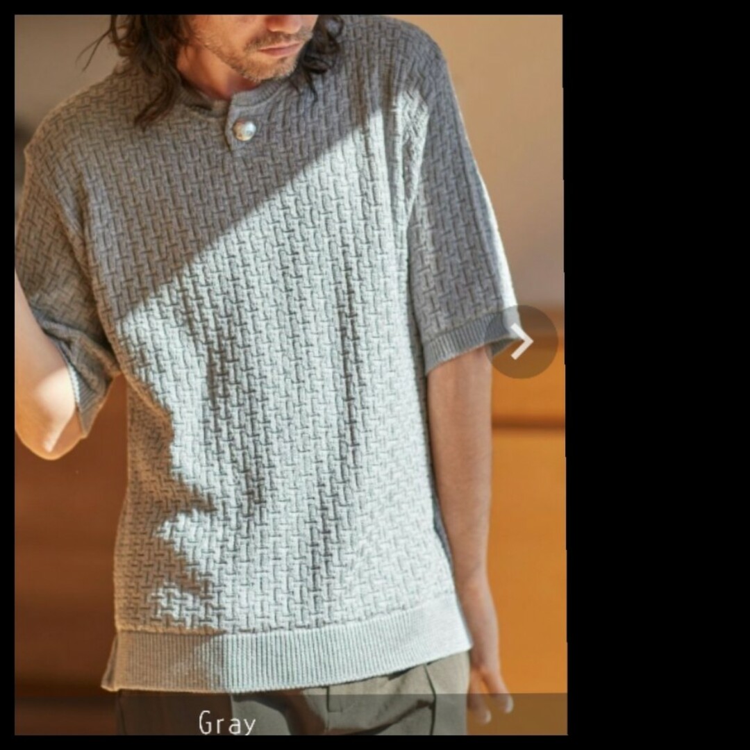 Cambio(カンビオ)のカンビオサマーニット メンズのトップス(Tシャツ/カットソー(半袖/袖なし))の商品写真