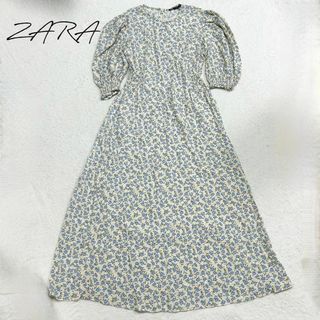 ザラ(ZARA)の【新品タグ付き】ZARA ザラ　ワンピース　花柄　Sサイズ　ロング(ロングワンピース/マキシワンピース)