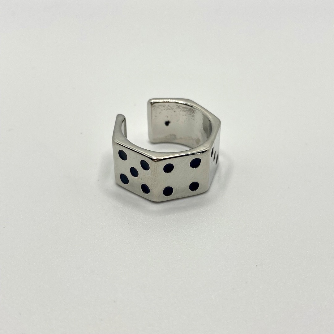 サイコロ ダイス シルバー デザイン リング 指輪 メンズ メンズのアクセサリー(リング(指輪))の商品写真
