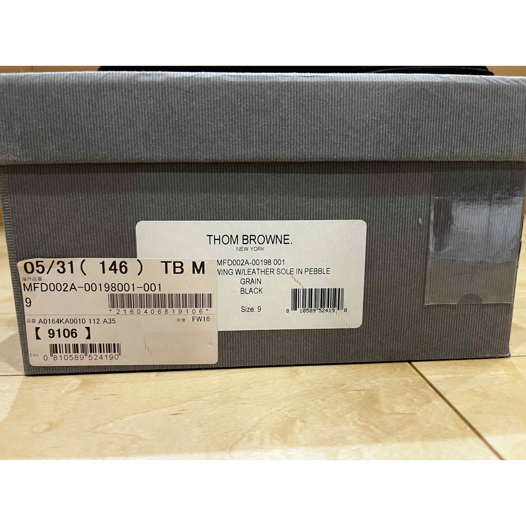 THOM BROWNE - US9.0 Thom Browne ウィングチップ レザー THOM BROWNE - US9.0 Thom Browne ウィングチップ レザー