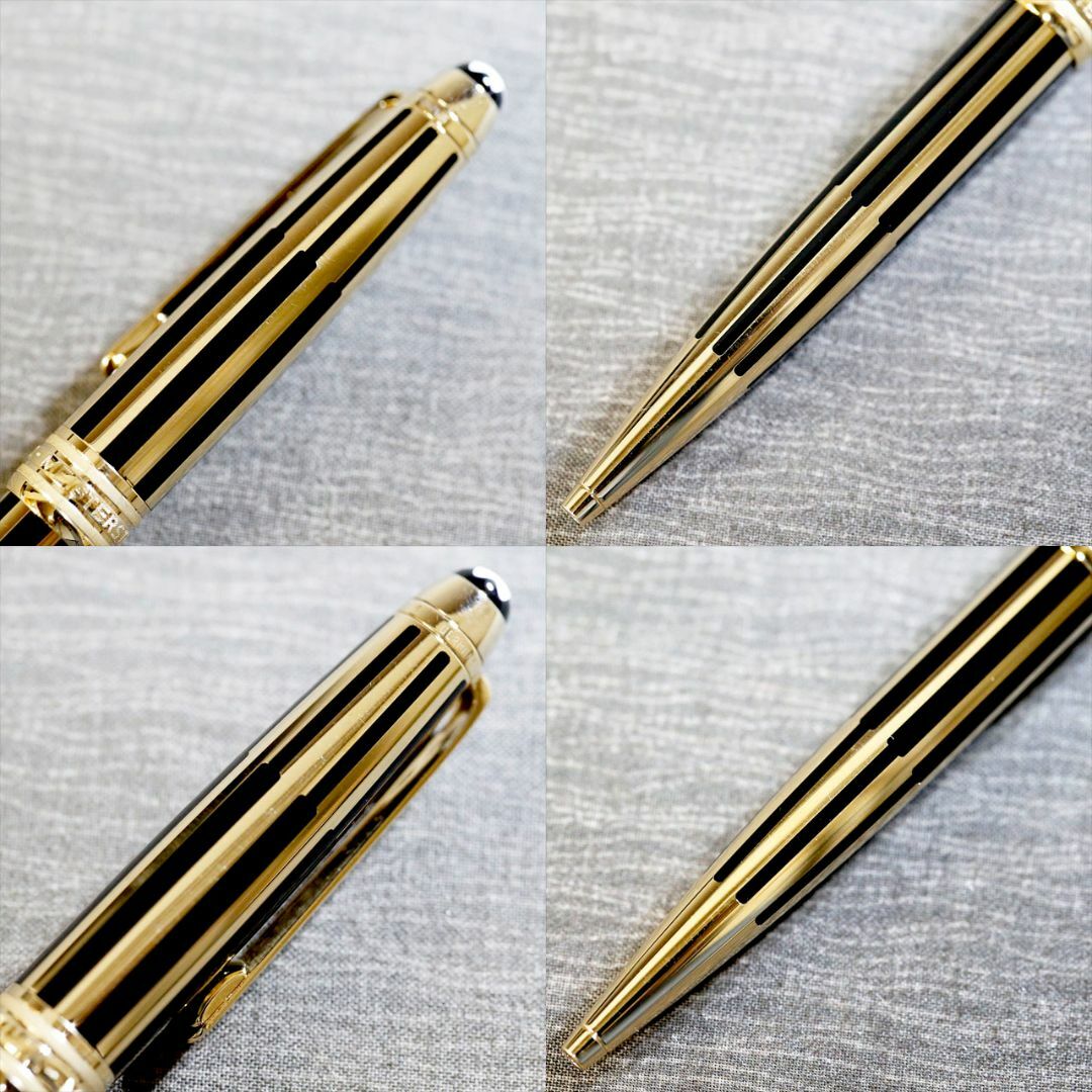 MONTBLANC(モンブラン)の【レア美品 送料込み】モンブラン ボールぺン ソリテール ブラック＆ゴールド インテリア/住まい/日用品の文房具(ペン/マーカー)の商品写真