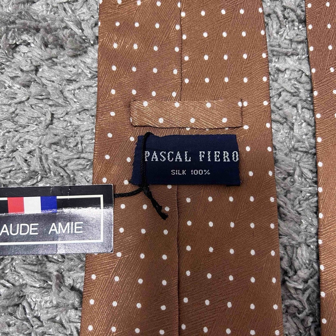 PASCAL FIERO シルク　水玉　メンズ　ネクタイ　小物　ビジネス メンズのファッション小物(ネクタイ)の商品写真