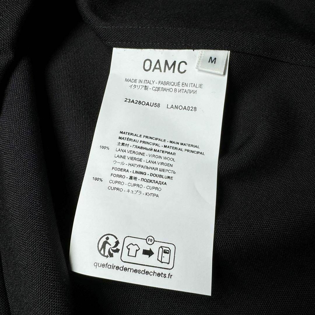 OAMC(オーエーエムシー)のOAMC IAN SHIRT ジップシャツ トロピカルウール ブラック M メンズのトップス(シャツ)の商品写真