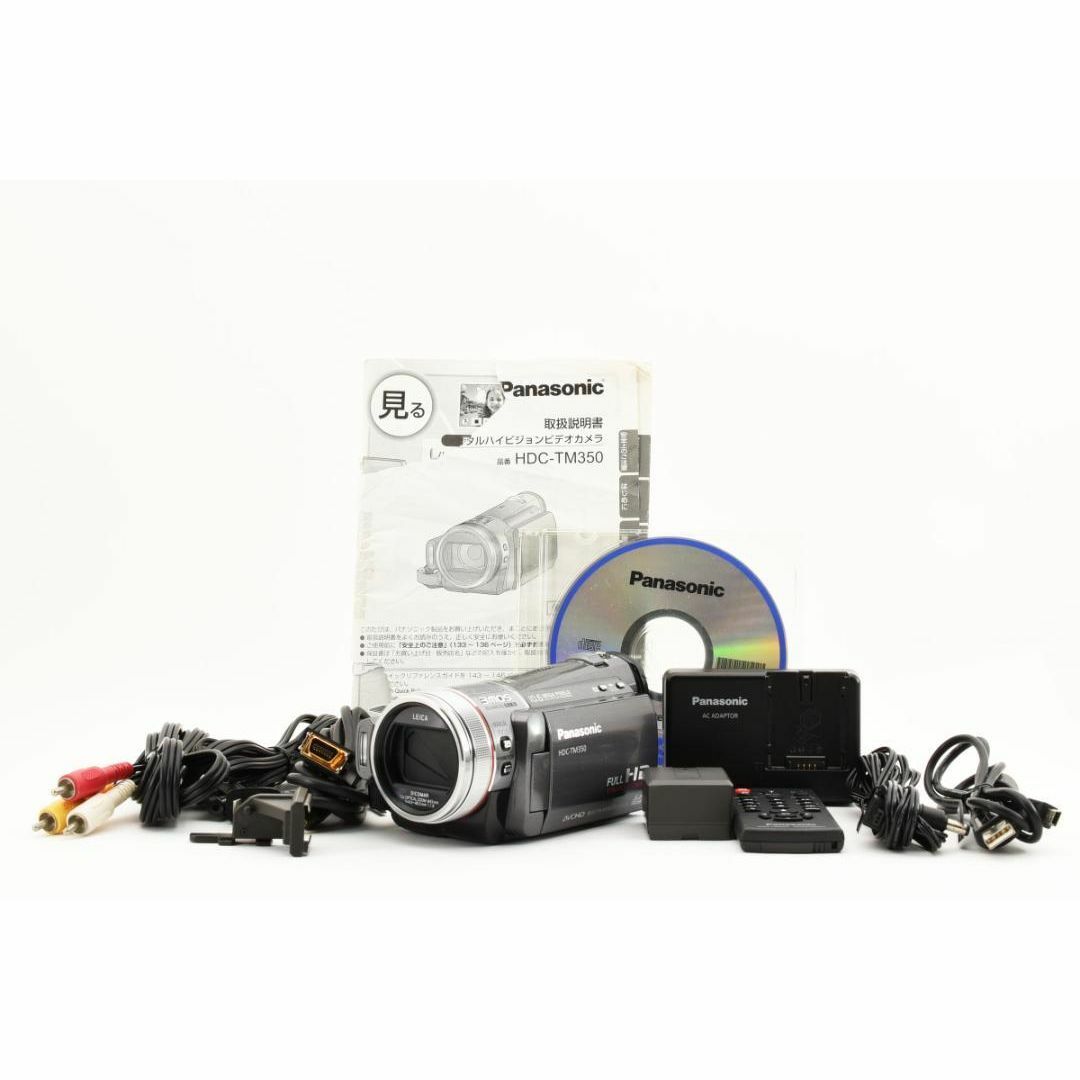 Panasonic(パナソニック)の【E27】Panasonic HDC-TM350 ビデオカメラ コンデジ スマホ/家電/カメラのカメラ(ビデオカメラ)の商品写真