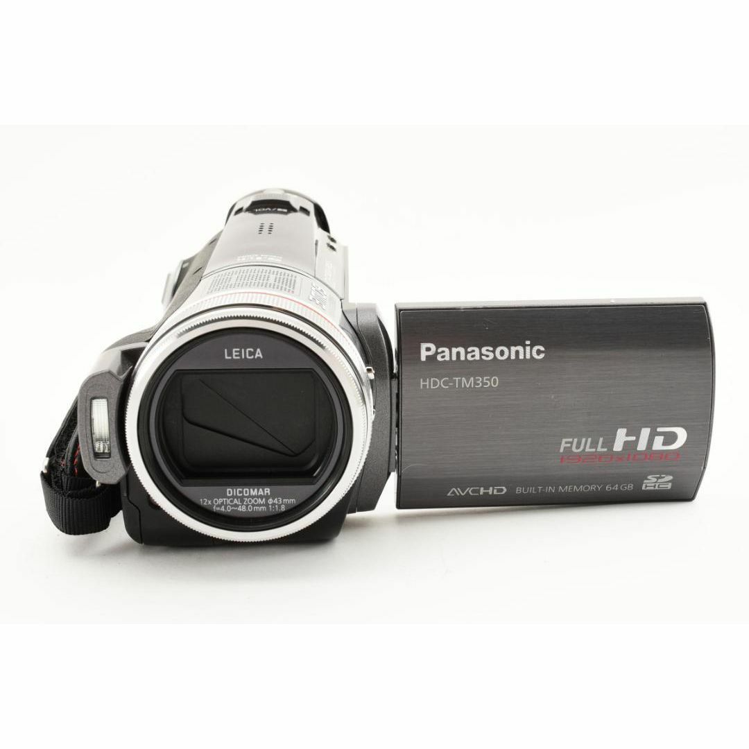 Panasonic(パナソニック)の【E27】Panasonic HDC-TM350 ビデオカメラ コンデジ スマホ/家電/カメラのカメラ(ビデオカメラ)の商品写真