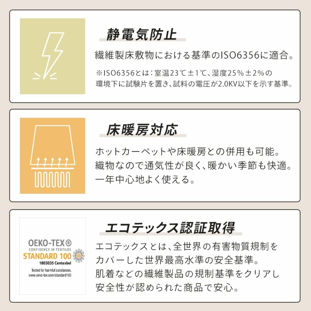 【色: グレー】アイリスプラザ 伝統あるヨーロッパ産ウィルトン織ラグ 140×2 インテリア/住まい/日用品のラグ/カーペット/マット(ラグ)の商品写真