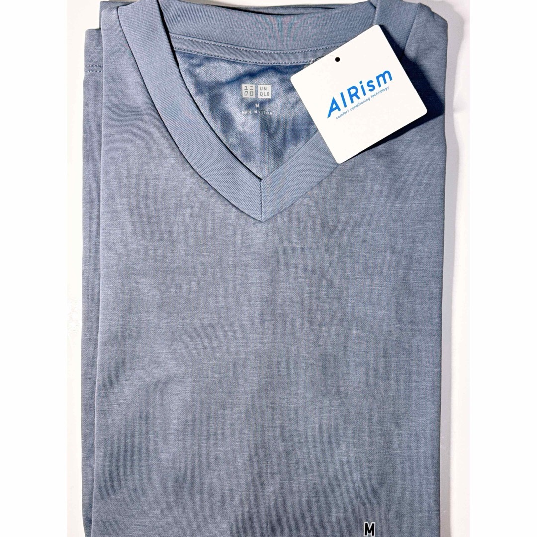 UNIQLO(ユニクロ)のメンズ UNIQLO エアリズムコットンリラックスフィットVネックTシャツ メンズのトップス(Tシャツ/カットソー(半袖/袖なし))の商品写真