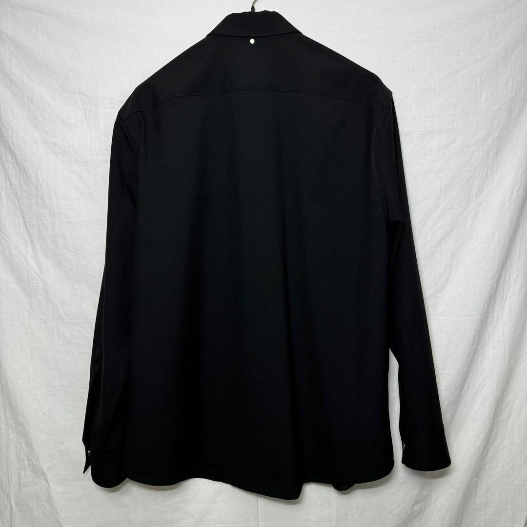 OAMC(オーエーエムシー)のOAMC IAN SHIRT ジップシャツ トロピカルウール ブラック XL メンズのトップス(シャツ)の商品写真