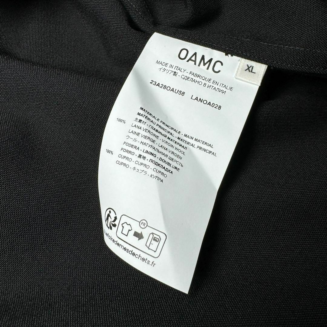 OAMC(オーエーエムシー)のOAMC IAN SHIRT ジップシャツ トロピカルウール ブラック XL メンズのトップス(シャツ)の商品写真