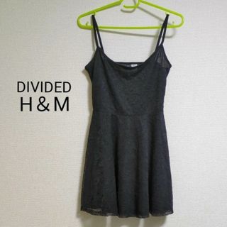 エイチアンドエム(H&M)のDIVIDED H&M レースキャミソール US6 ブラック トップス(チュニック)