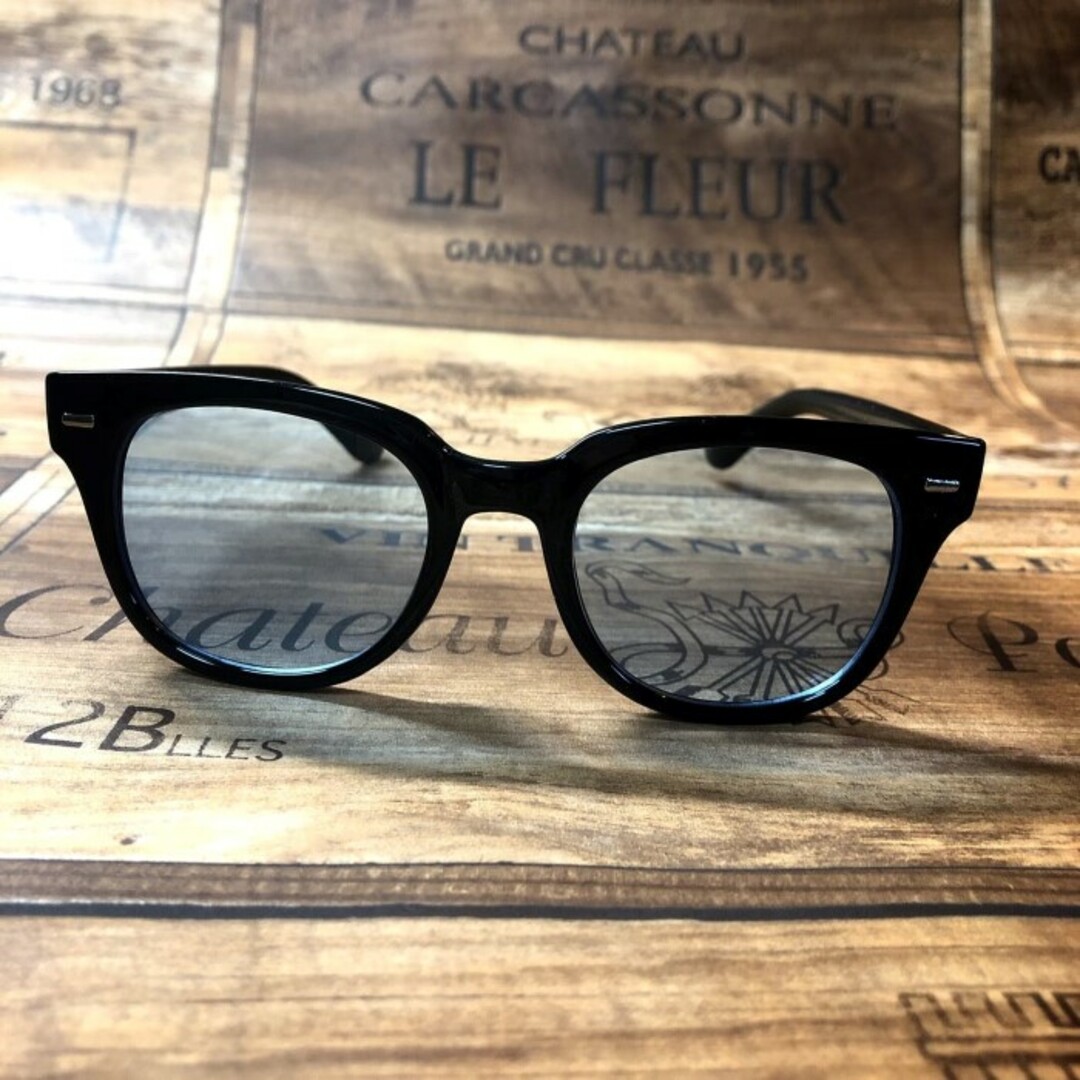 バイカーシェード ライトグブルー ウエリントン サングラス ボストン 眼鏡 メンズのファッション小物(サングラス/メガネ)の商品写真
