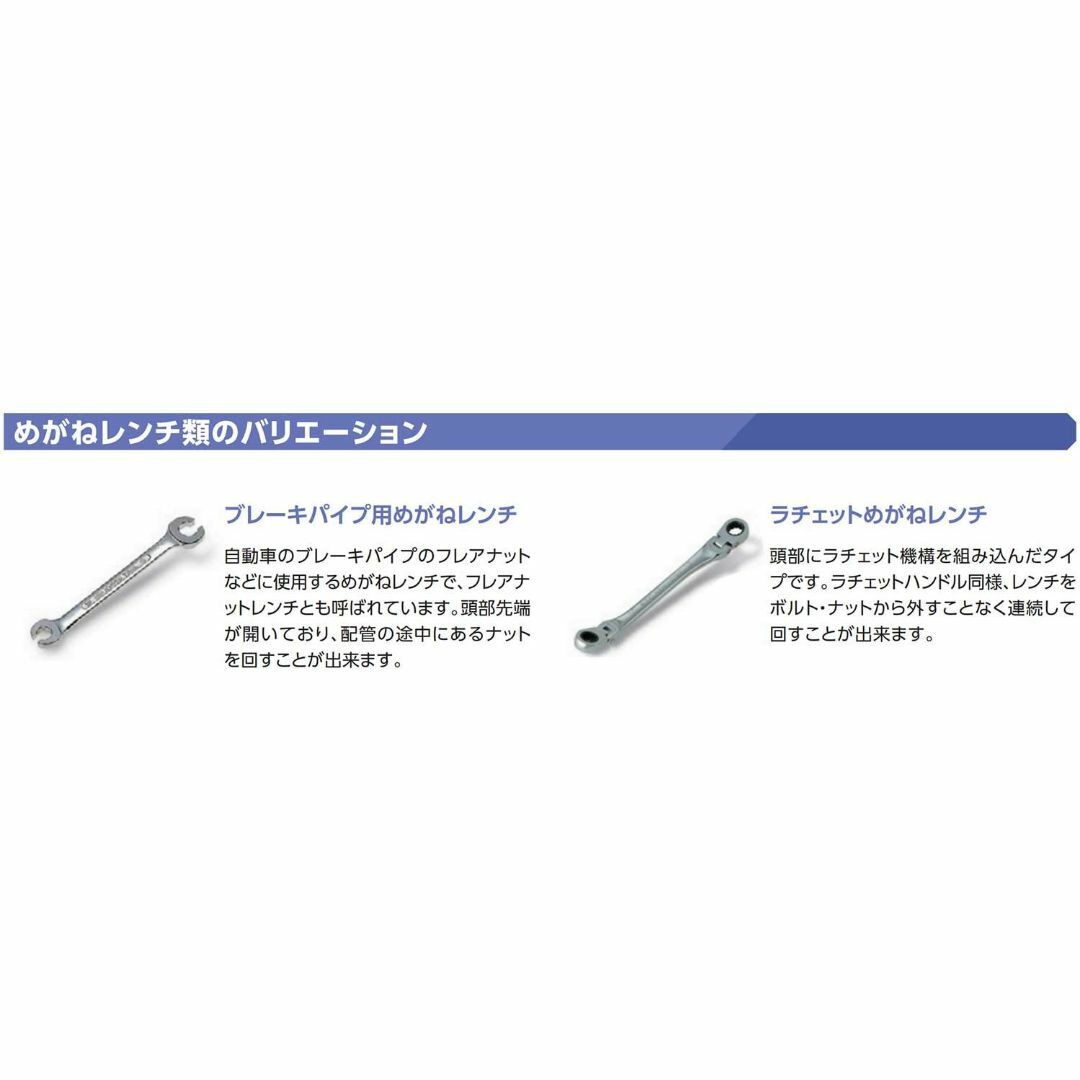 京都機械工具(KTC) 超ロングストレートメガネレンチセット M1603 シルバ その他のその他(その他)の商品写真