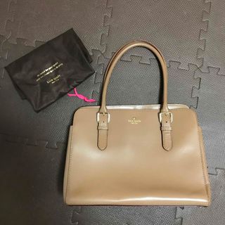 ケイトスペードニューヨーク(kate spade new york)のkate spade ケイトスペード　ハンドバッグ　A4 ベージュ(ハンドバッグ)