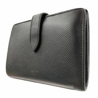 セリーヌ(celine)のセリーヌ ミディアムストラップウォレット 二つ折り財布 レザー 黒色 小銭入れ(財布)