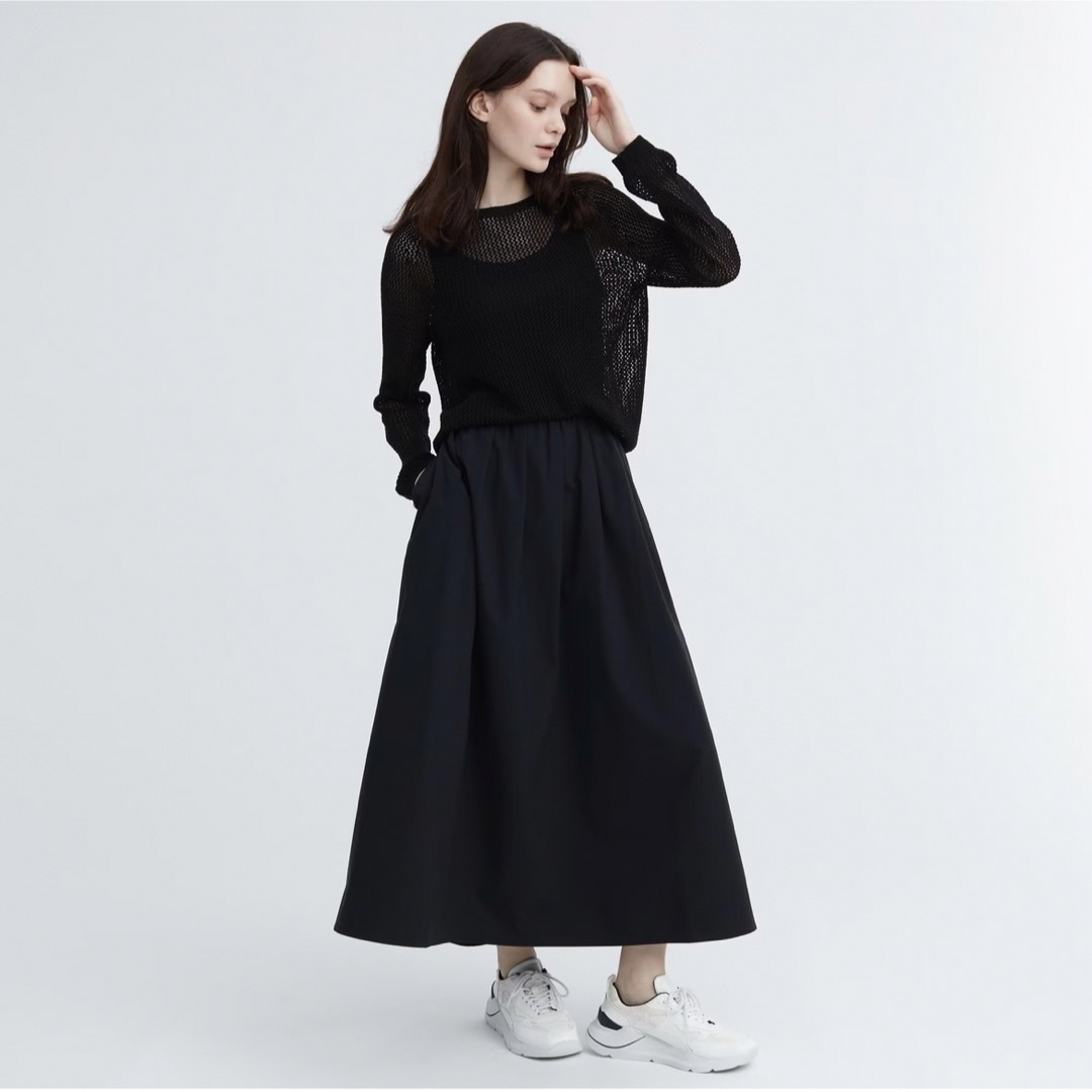 UNIQLO(ユニクロ)の【UNIQLO】ボリュームロングスカート（丈標準86～90cm） Mサイズ レディースのスカート(ロングスカート)の商品写真