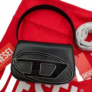 ディーゼル(DIESEL)の新品未使用 ディーゼル 1DR 2way ショルダーバッグ レザー ブラック(ハンドバッグ)