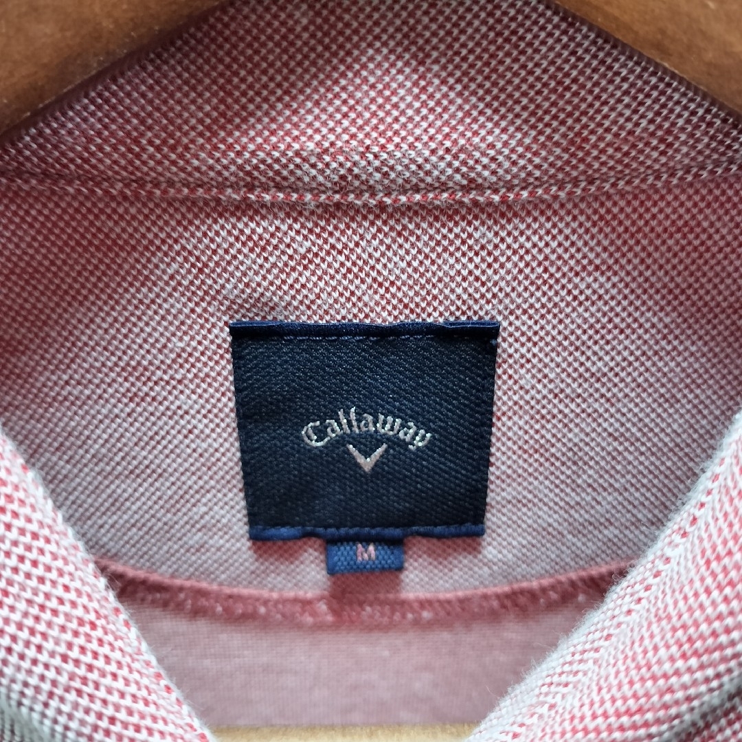 Callaway(キャロウェイ)のCALLAWAY SELECT キャロウェイ セレクト　薄い赤　М　ポロシャツ スポーツ/アウトドアのゴルフ(ウエア)の商品写真