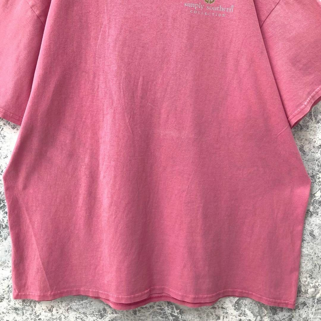 VINTAGE(ヴィンテージ)のIT58 US古着シンプリーサザンバックデカロゴ袖タグくすみピンク半袖Tシャツ メンズのトップス(Tシャツ/カットソー(半袖/袖なし))の商品写真