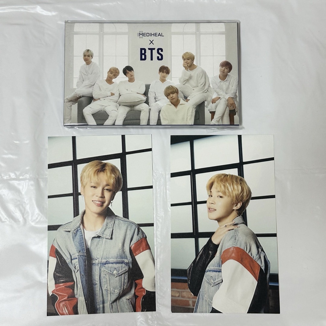 防弾少年団(BTS)(ボウダンショウネンダン)のBTS VT MEDIHEAL ポストカード ジミン エンタメ/ホビーのCD(K-POP/アジア)の商品写真