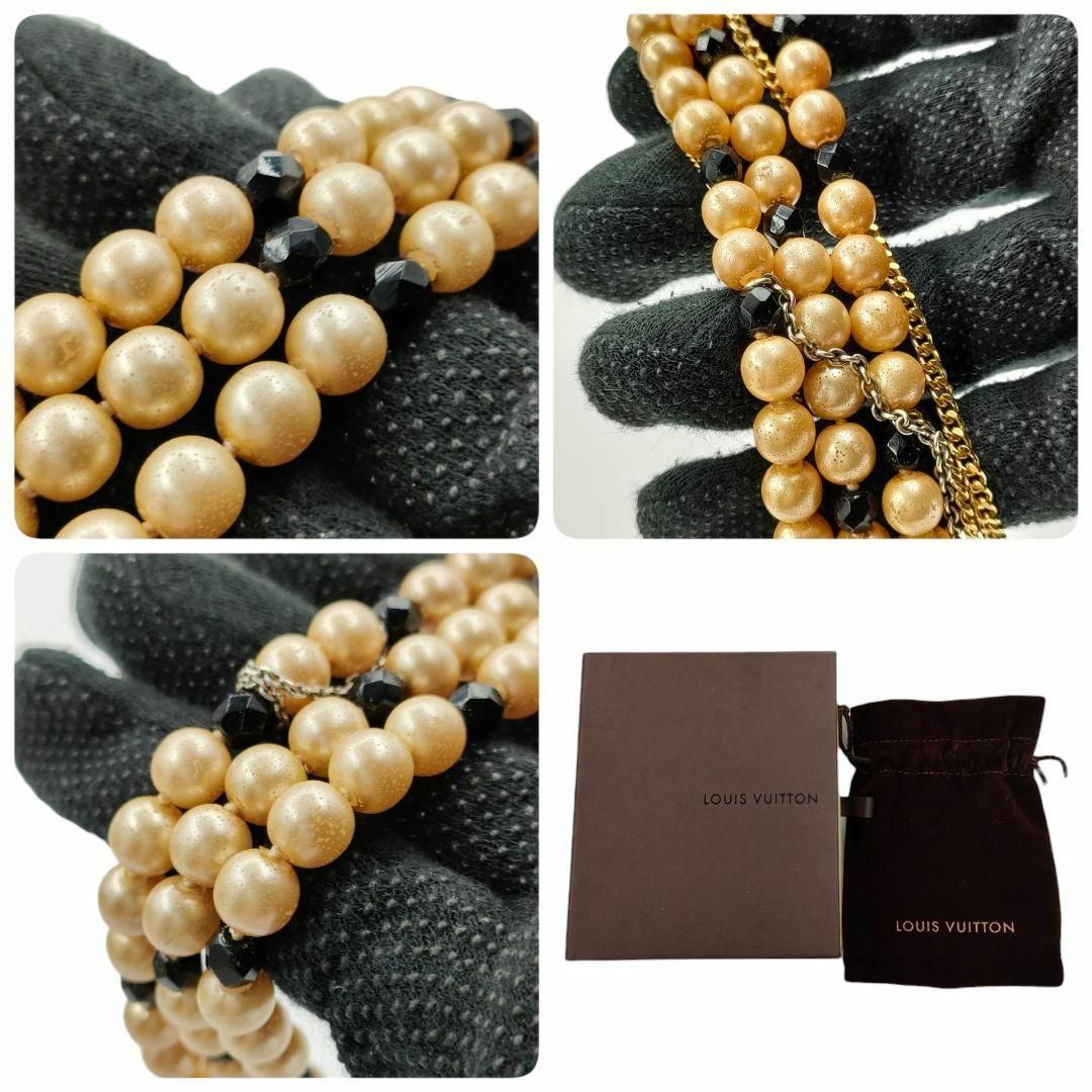 LOUIS VUITTON - ルイヴィトン リアルパール ロングネックレス LOUIS VUITTON - ルイヴィトン リアルパール ロングネックレス