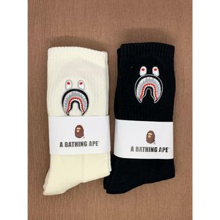 新品　BAPE アベイシングエイプ　メンズ　ソックス　2点セット6007(ソックス)