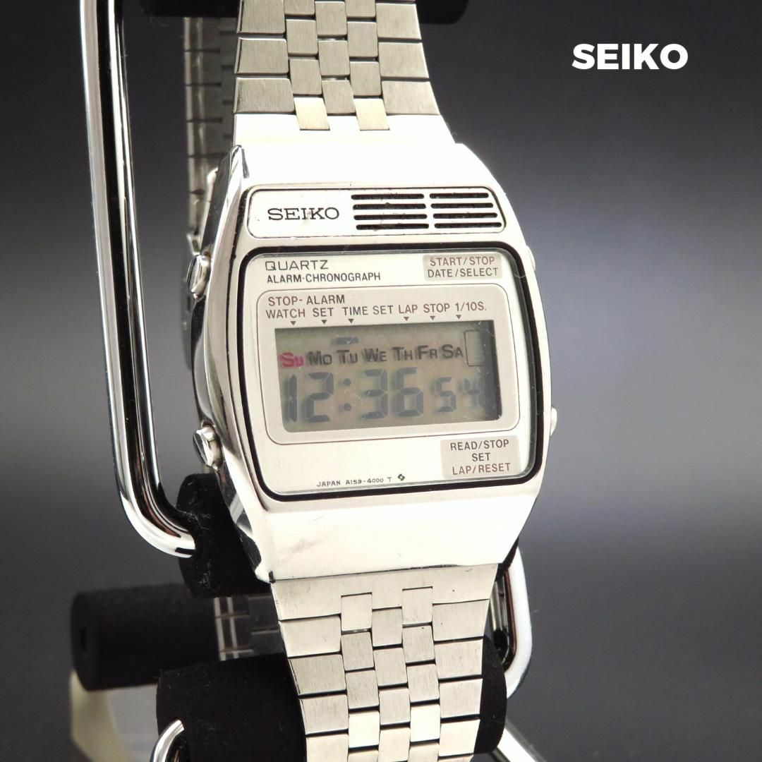 SEIKO(セイコー)のSEIKO デジタル腕時計 アラームクロノグラフ A159-4000 メンズの時計(腕時計(デジタル))の商品写真