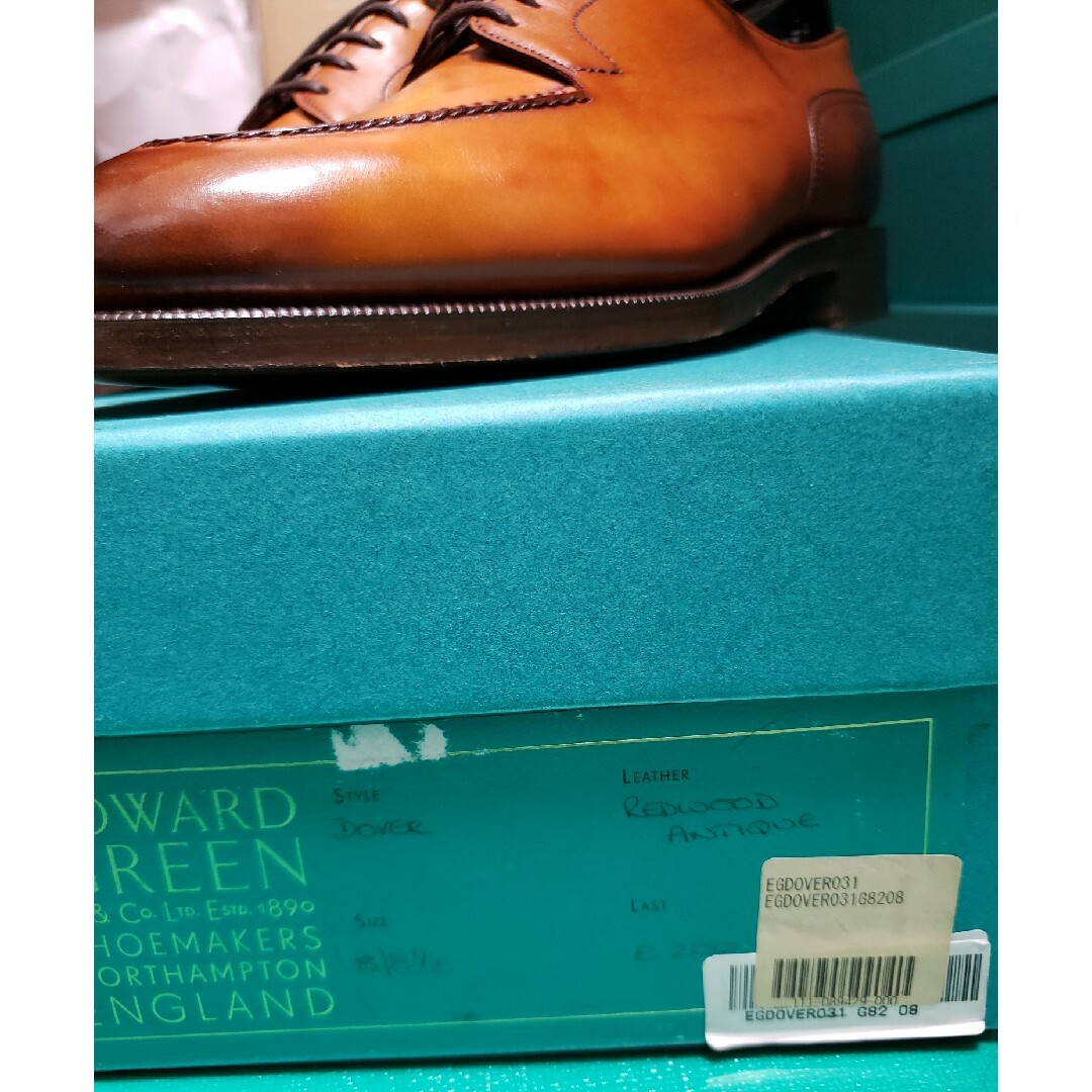 EDWARD GREEN(エドワードグリーン)の【新品】EDWARD GREEN エドワードグリーン　ドーバー　ブラウン　8E メンズの靴/シューズ(ドレス/ビジネス)の商品写真