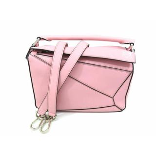 ロエベ(LOEWE)の【新着】ロエベ レザー ピンク系 パズルバッグ スモール 2WAYバッグ 【池袋店】【中古】(その他)