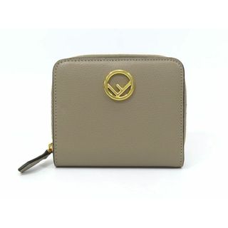 フェンディ(FENDI)の【新着】フェンディ 8M0407A18BF0E65 レザー ベージュ エフ イズ フェンディ ジップアラウンド 財布 ミディアム 2つ折り財布 【池袋店】【中古】(財布)