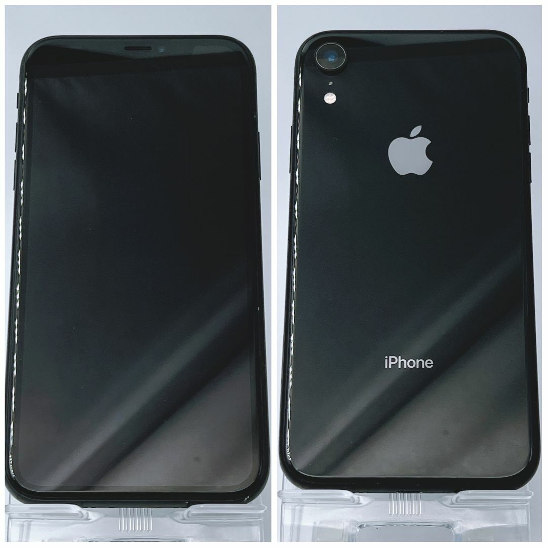 Apple(アップル)のiPhoneXR 128GB スペースグレイ【SIMフリー】新品バッテリー スマホ/家電/カメラのスマートフォン/携帯電話(スマートフォン本体)の商品写真