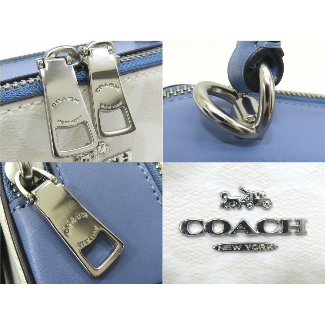 COACH(コーチ)の【新着】コーチ C1426 PVC×レザー ブルー×ホワイト系 ディズニー シンデレラ コラボ クロスボディバッグ 【池袋店】【中古】 レディースのバッグ(メッセンジャーバッグ)の商品写真