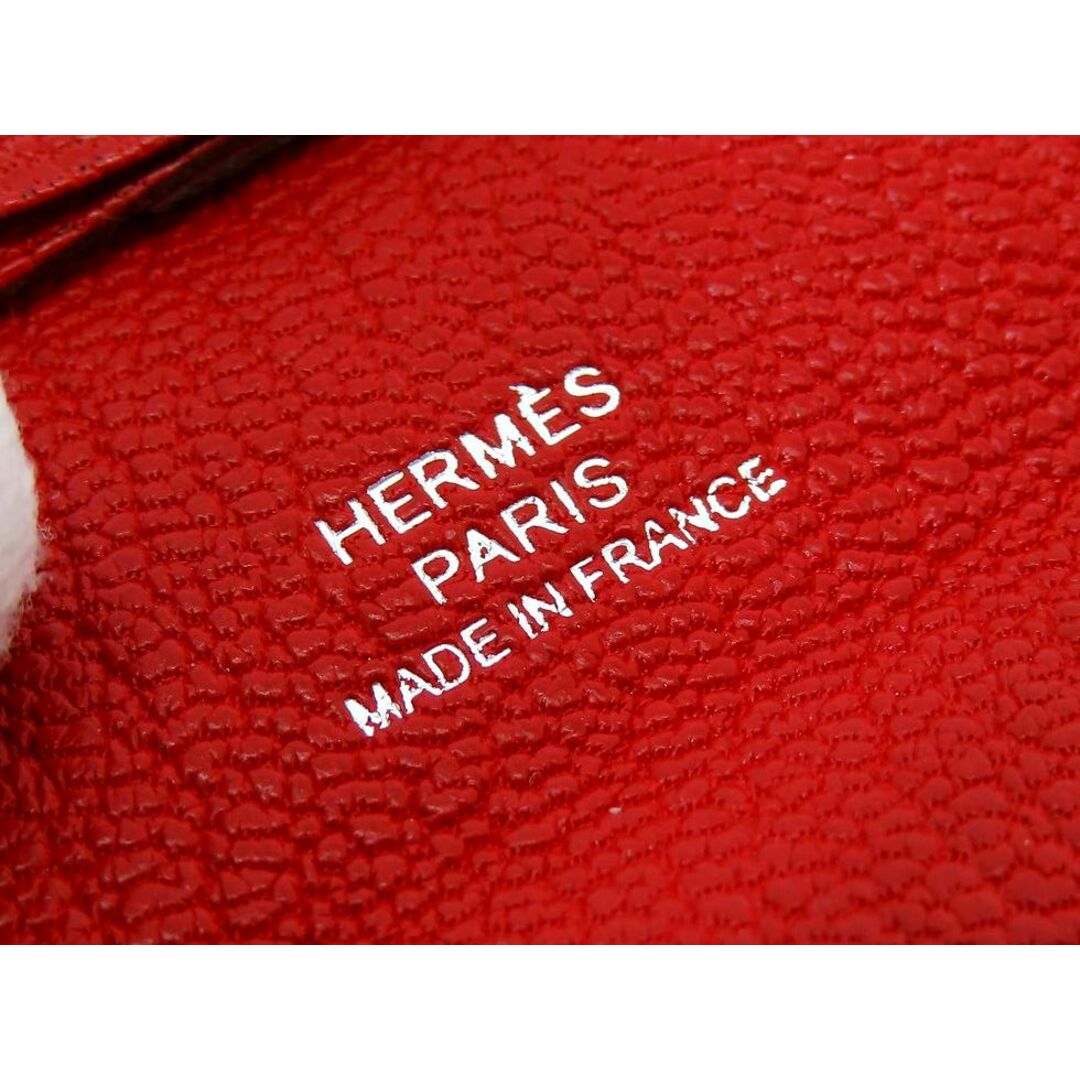 Hermes(エルメス)の【新着】エルメス シェーブル/レッド系 □P刻 バスティア  コインケース【池袋店】【中古】 レディースのファッション小物(財布)の商品写真