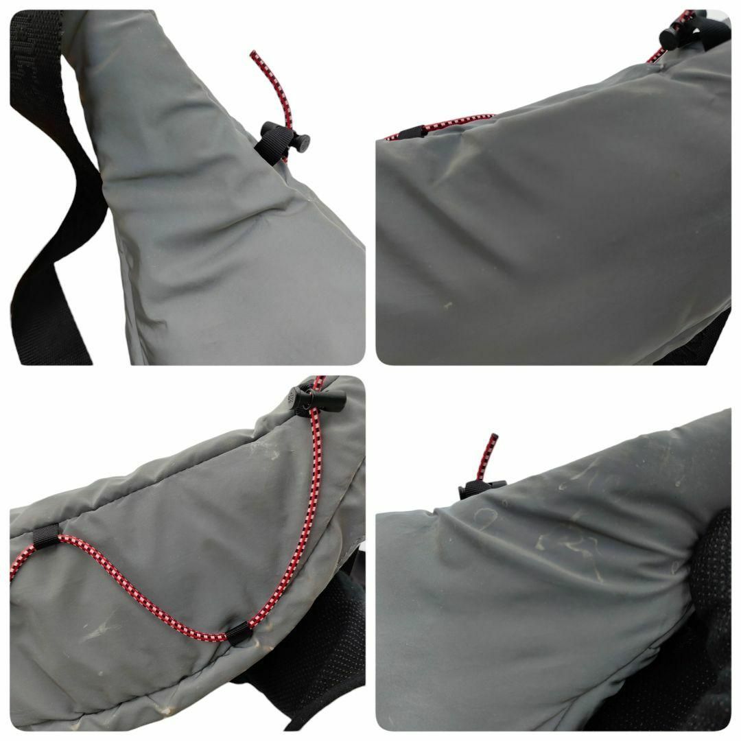 MONCLER(モンクレール)のモンクレール フェリシェ ウエストポーチ ロゴ ナイロン グレー マルチカラー メンズのバッグ(ウエストポーチ)の商品写真