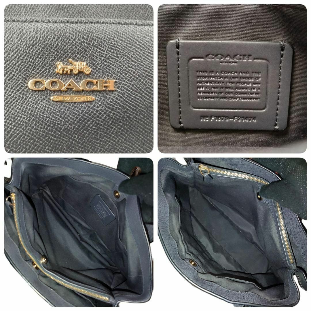 COACH(コーチ)のCOACH ケイシー トートバッグ ダークグレー系 レザー 肩掛け 31474 レディースのバッグ(トートバッグ)の商品写真