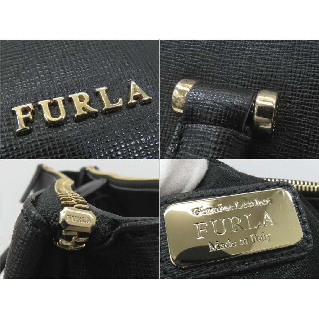 Furla(フルラ)の【新着】フルラ レザー ブラック ロータス トートバッグ【池袋店】【中古】 レディースのバッグ(トートバッグ)の商品写真