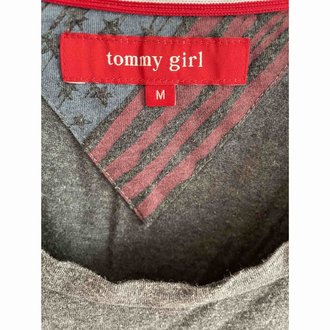 tommy girl(トミーガール)のTommy girl トミー ガール Tシャツ グレー M 半袖 レディースのトップス(Tシャツ(半袖/袖なし))の商品写真