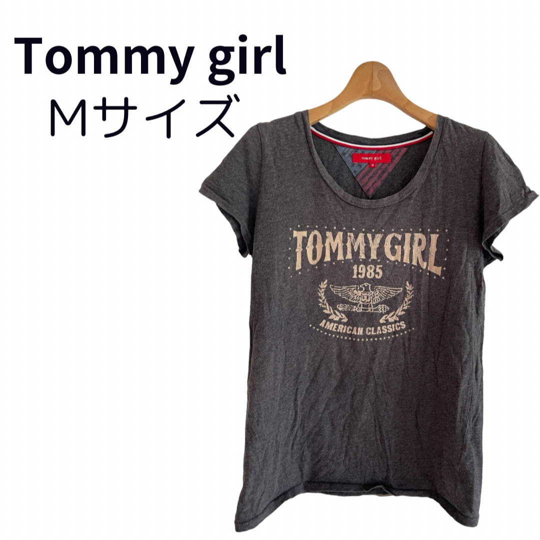 tommy girl(トミーガール)のTommy girl トミー ガール Tシャツ グレー M 半袖 レディースのトップス(Tシャツ(半袖/袖なし))の商品写真