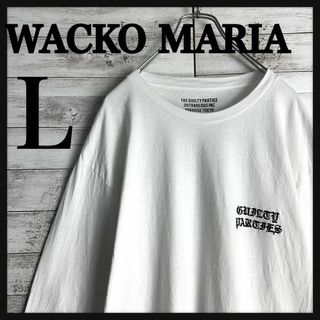 9679【希少Lサイズ】ワコマリア☆ワンポイント刺繍ロゴ人気カラーロングtシャツ