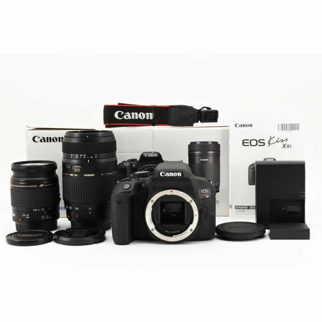 Canon(キヤノン)の【E43】Canon EOS KISS X9i　ダブルレンズセット　一眼レフ スマホ/家電/カメラのカメラ(その他)の商品写真