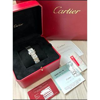 カルティエ(Cartier)の【美品】CARTIERカルティエ タンクフランセーズ11PダイヤWE110006(腕時計)