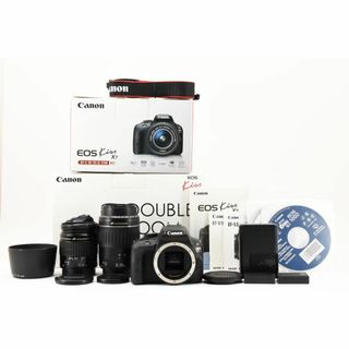 キヤノン(Canon)の【E19】CANON EOS Kiss x7 ダブルズームキット　一眼レフ(デジタル一眼)