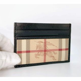 バーバリー(BURBERRY)の✨綺麗✨BURBERRY カードケース ノバチェック シャドーホース　ブラック(コインケース/小銭入れ)