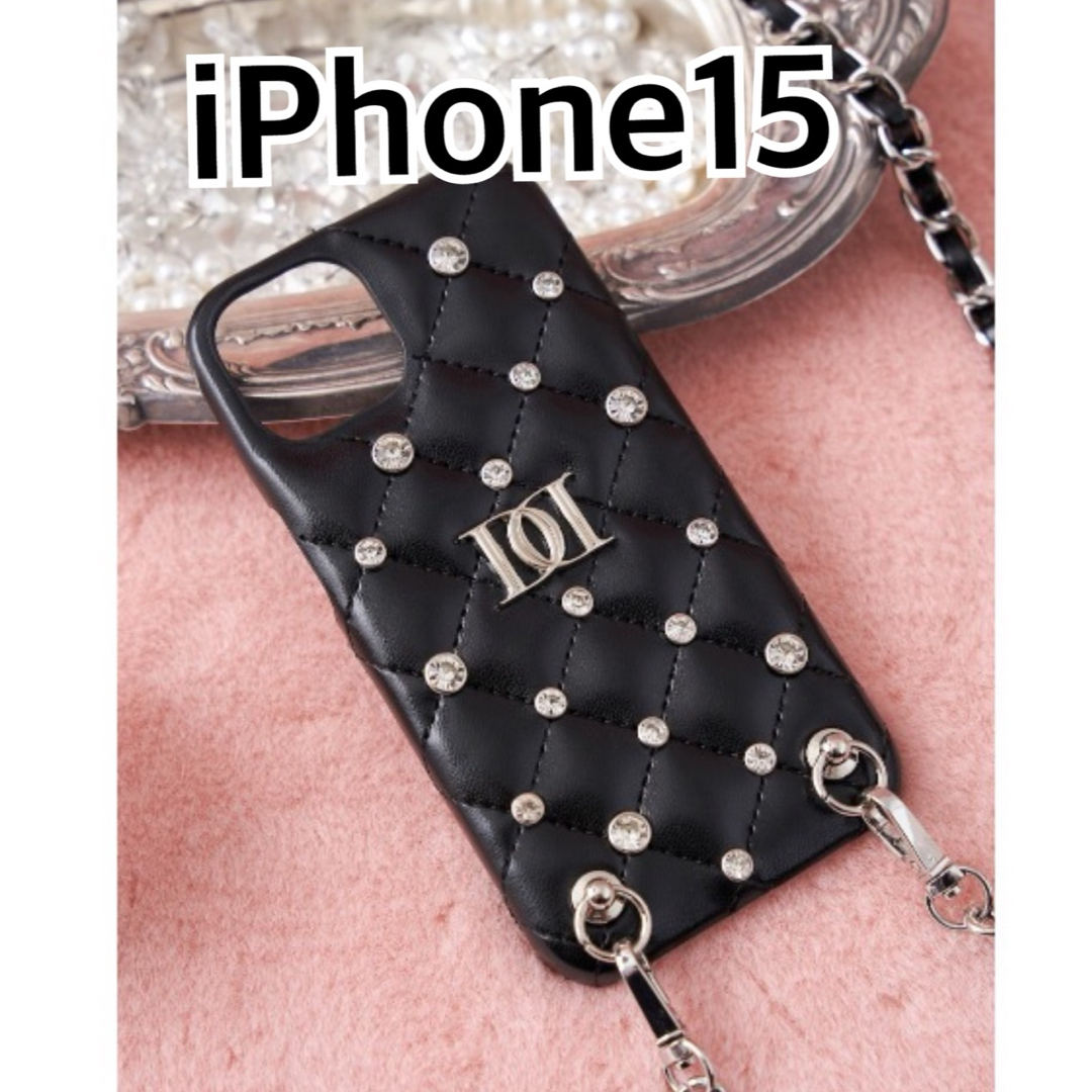 Darich(ダーリッチ)のdarich キルティングビジューiPhoneケース スマホ/家電/カメラのスマホアクセサリー(iPhoneケース)の商品写真