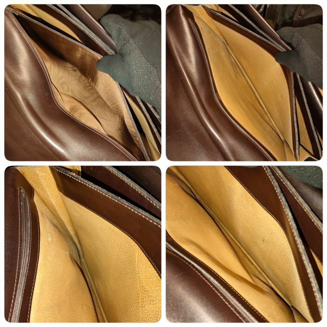 LOEWE(ロエベ)のロエベ A4可 ビジネスバッグ 金具 フラップ アナグラム レザー ブラウン系 メンズのバッグ(ビジネスバッグ)の商品写真
