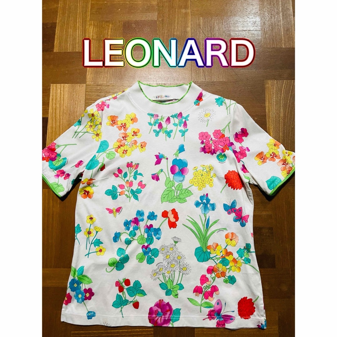 LEONARD(レオナール)の【LEONARD】レオナール可愛い花柄(LL)♧ レディースのトップス(Tシャツ(半袖/袖なし))の商品写真