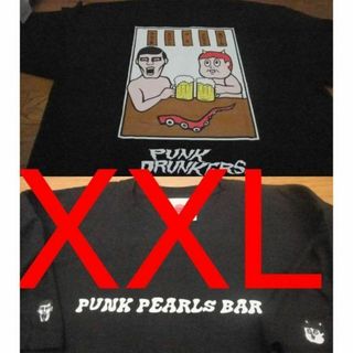 パンクドランカーズ(PUNK DRUNKERS)の未使用 punkdrunkers ブラックパールズ コラボ鬼 TシャツXXL(Tシャツ/カットソー(半袖/袖なし))