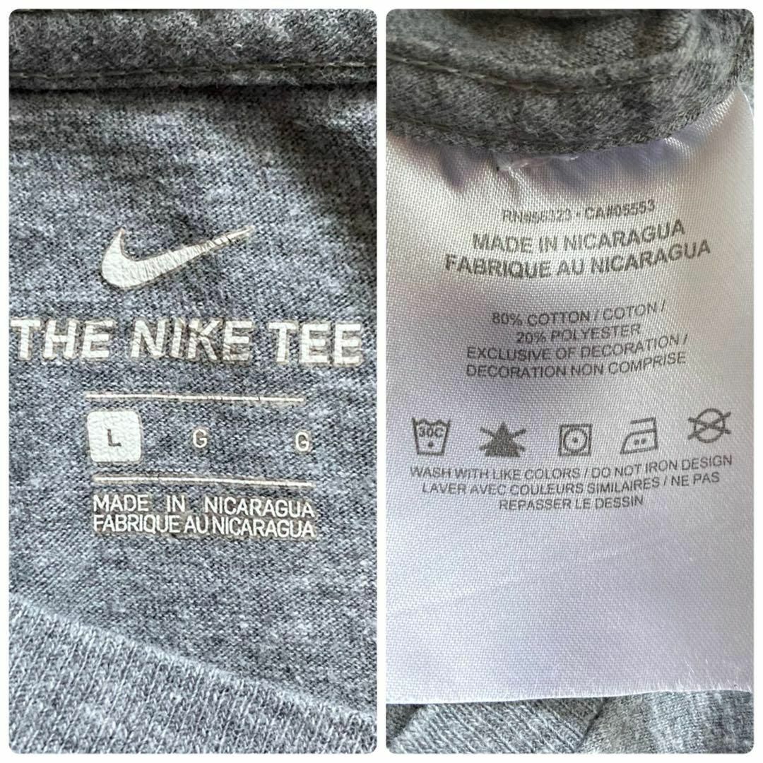 NIKE(ナイキ)のIT95 US古着ナイキワンポイントデカロゴセンタースウォッシュロゴ薄手Tシャツ レディースのトップス(Tシャツ(半袖/袖なし))の商品写真