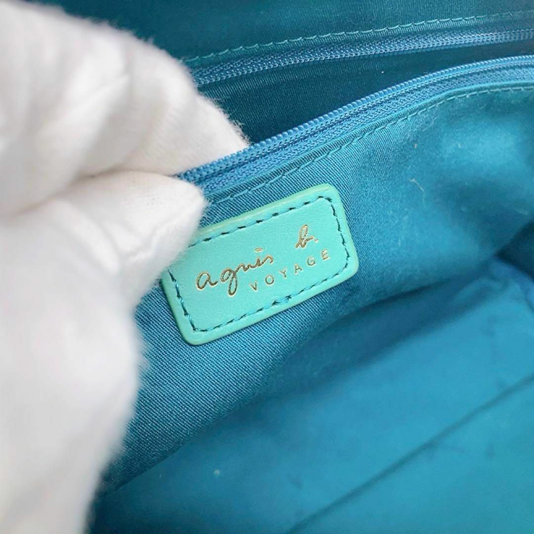 agnes b.(アニエスベー)の✨美品✨アニエスベー ボヤージュ ミニボストン　金ロゴ　エメラルドグリーン レディースのバッグ(ハンドバッグ)の商品写真